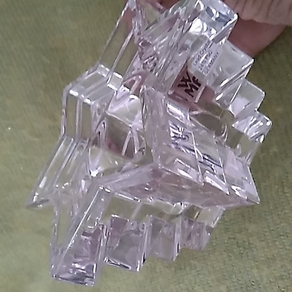 Vintage WMF Lead Crystal Starlight Votive Candle Holder 6-Pointed Star of David - Picture 2 of 8